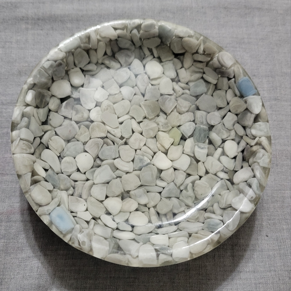 Rock Resin Soap Dish Wine or candle Holder